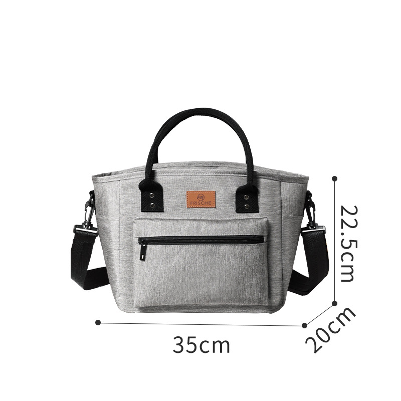 Runhui Food Fashion large-capacity meal bags, lunch box bags with rice, student insulated lunch box bags, picnic bags, waterproof insulated bags Item Picture