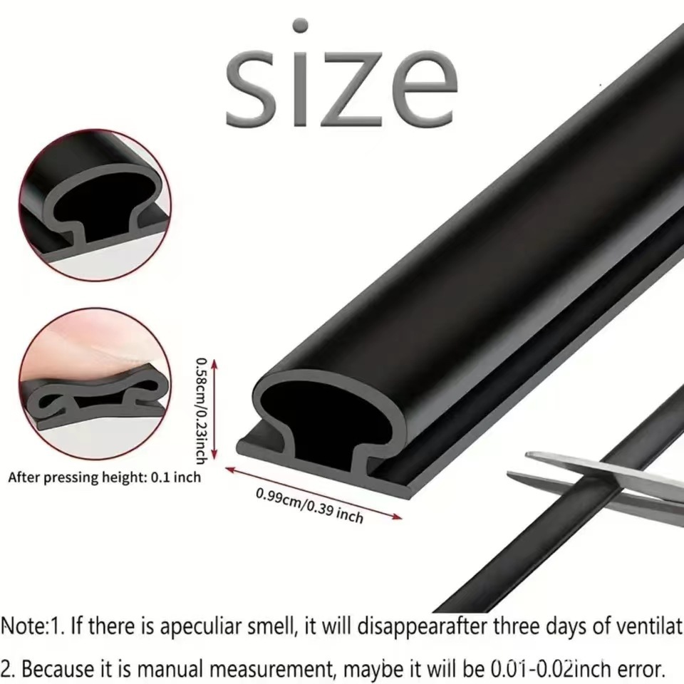 Cross-border anti-theft door sealing strips, bedroom door sound insulation and windproof self-adhesive window leakage windproof sealing strips, anti-collision and dust-proof Specification drawing