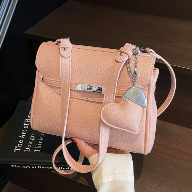 A retro cross-border high-end hand-held small square bag for women in 2025, a trendy, fashionable, versatile and stylish single-shoulder crossbody bag full figure