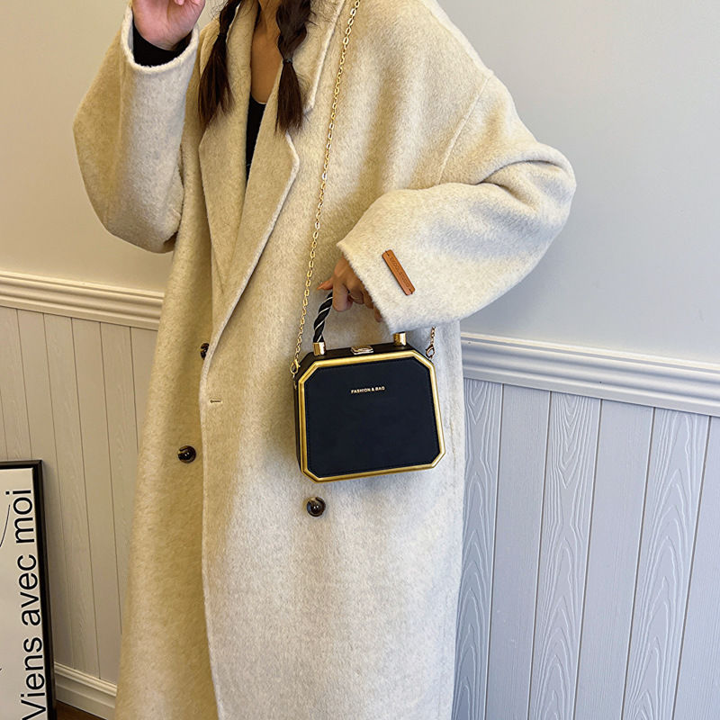 New high-quality chain single-shoulder crossbody bag for women, colorful and versatile box handbag details Picture