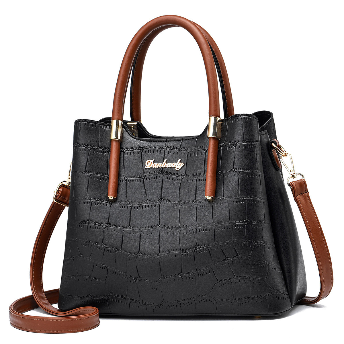 Women's handbag 2022 New style, fashionable single-shoulder crossbody women's bag, European and American foreign trade women's bag, middle-aged mother's bag full figure