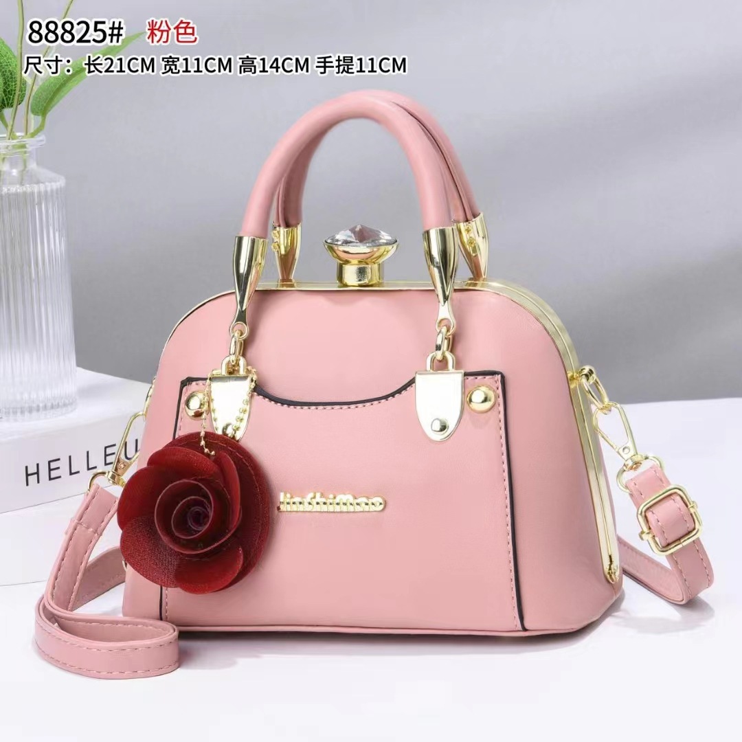 Steel sandwich shell bag 2024 Cross-border foreign trade one-piece consignment new women's bag, high-quality hand-held bill of lading shoulder diagonal cross bag full figure