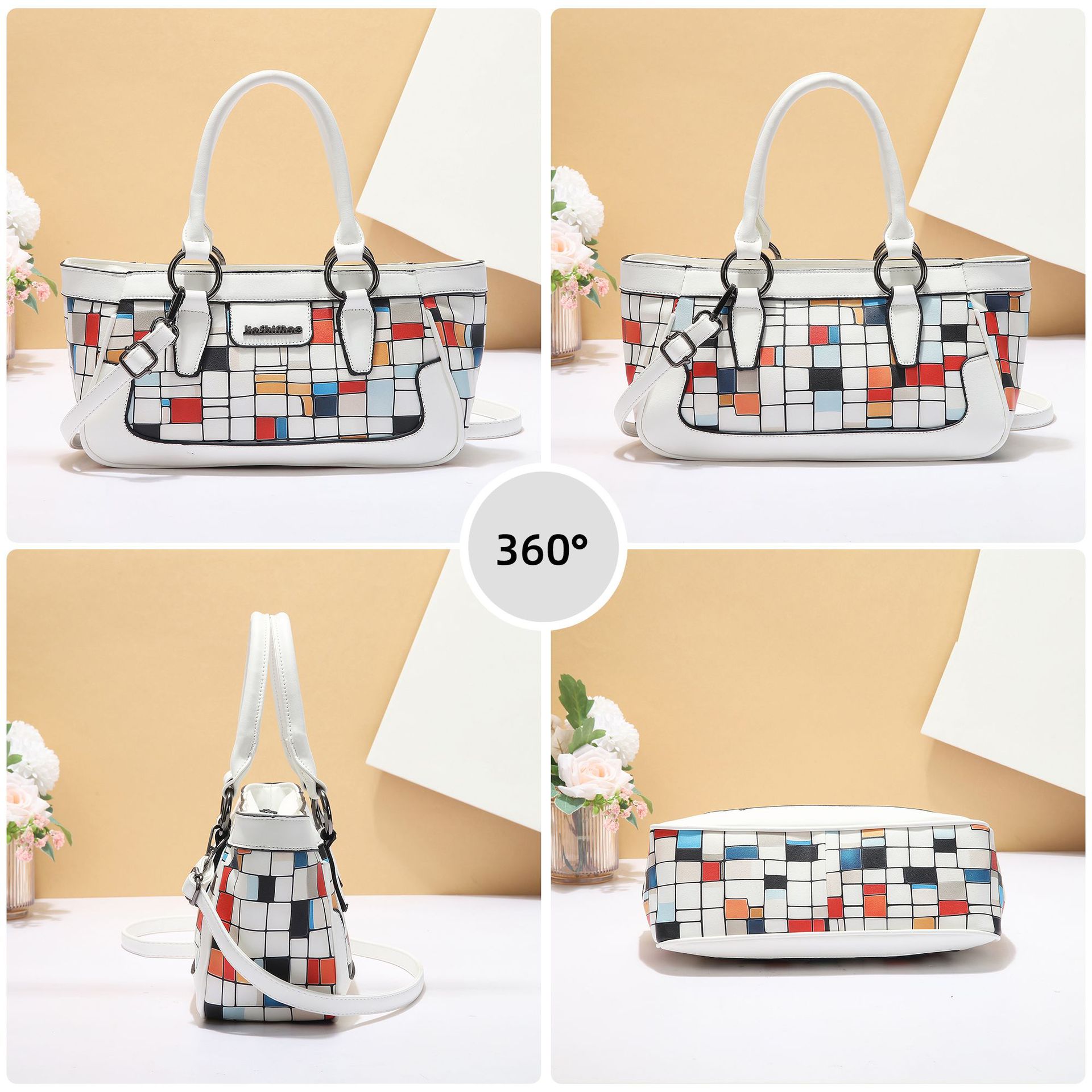 Wholesale checkered bag for women, 2025 new style, stylish and versatile single-shoulder crossbody bag, wedding bride shell bag Application Scenario