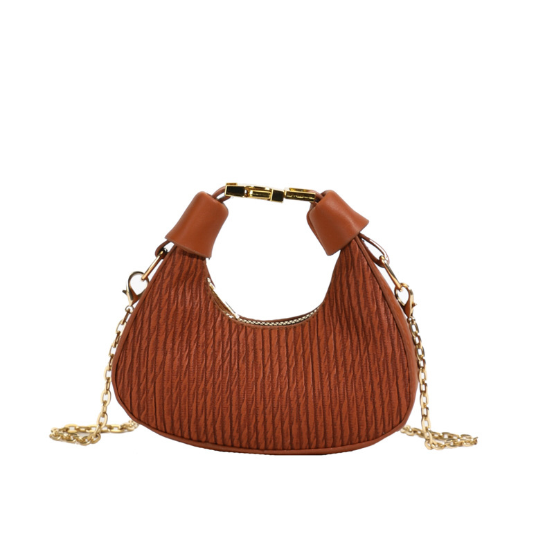 Summer large-capacity women's bag 2025 new style, fashionable, versatile and high-end, dumpling bag, stylish and casual handbag Item Picture