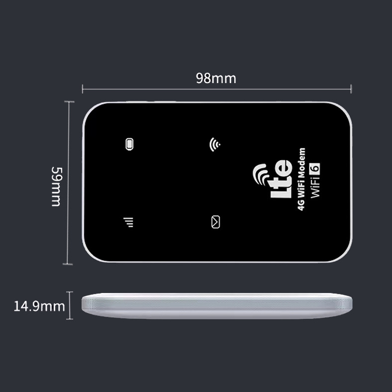 Portable wifi magic tool: Portable Network WiFi, portable wireless router, Mobile wifi 4G mifi wi-fi Specification drawing