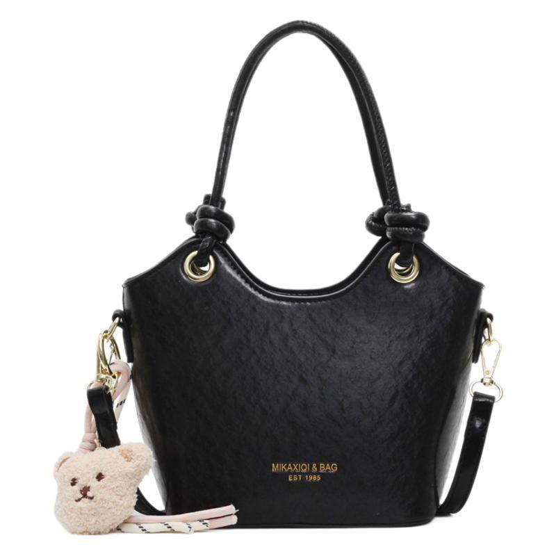 Korean style fashionable and simple hand-held bucket bag for women, new Spring/Summer 2025, trendy commuting, casual and versatile single-shoulder crossbody bag Item Picture