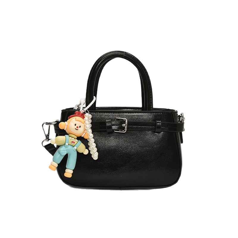 A new summer 2025 fashion and niche design hand-held small square bag for women, simple and exquisite, solid color versatile single-shoulder crossbody bag Item Picture