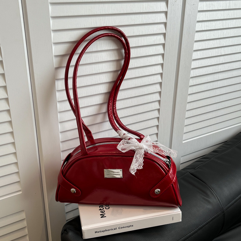 Fashionable and casual underarm bag for women, Spring 2025 new Korean style trendy retro single-shoulder handbag, high-end women's pillow bag full figure