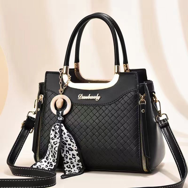 Light luxury and high-end women's bag, new autumn/Winter 2024 collection, middle-aged mom's bag, handbag, large-capacity crossbody bag for women Specification drawing