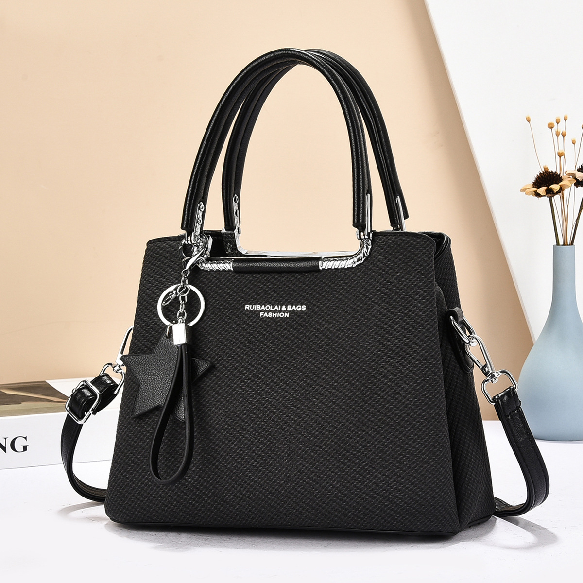 Cross-border foreign Trade 2025 New Summer soft leather, niche and versatile, high-quality single-shoulder bag, high-end crossbody handbag full figure