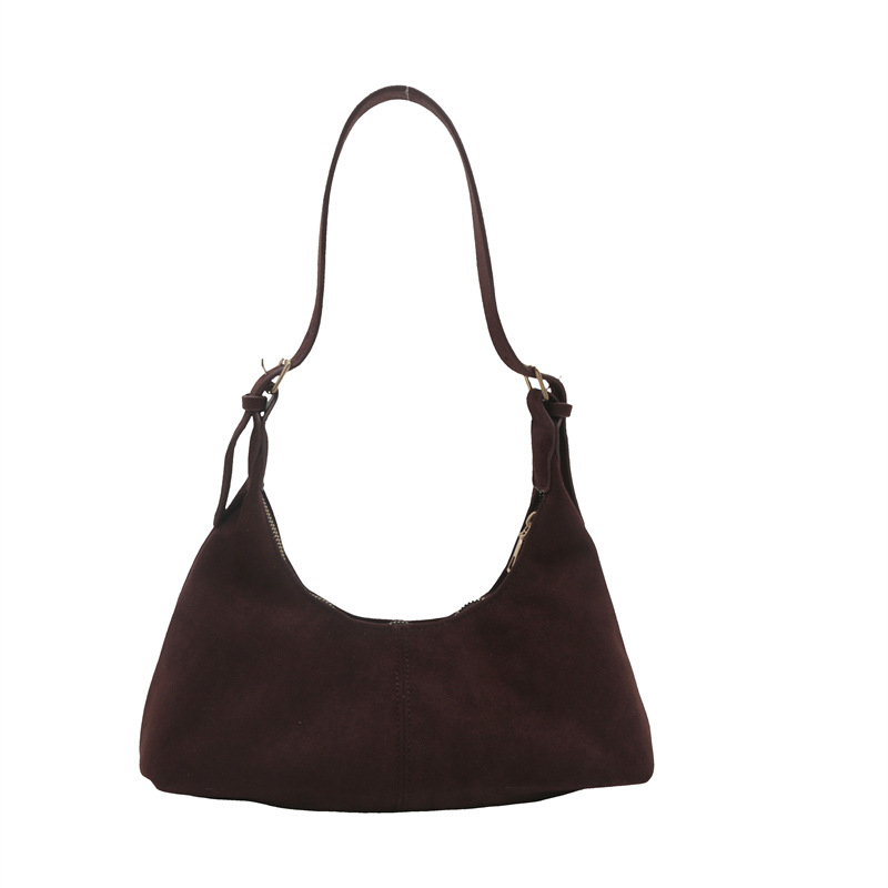 Fashionable and simple single-shoulder underarm bag for women, 2024 new Korean style trendy Instagram versatile commuting crossbody crescent-shaped bag Item Picture