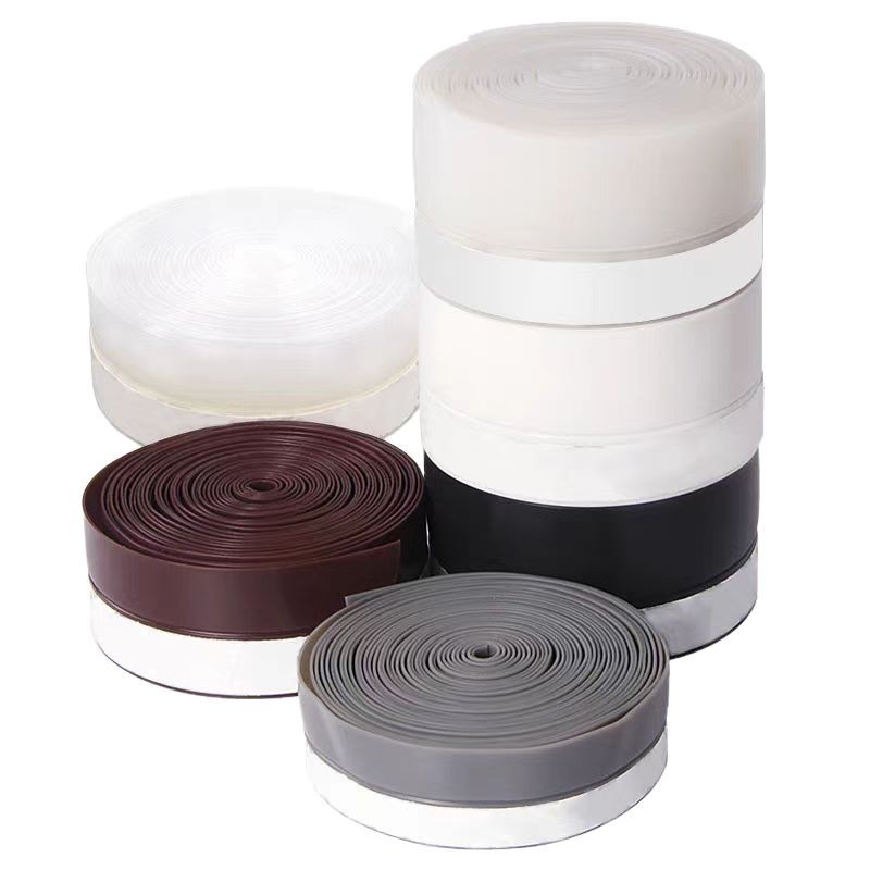 Glass door sealing strips, door bottom windproof sealing strips, door and window sealing strips, windproof and dust-proof silent self-adhesive sealing strips Item Picture