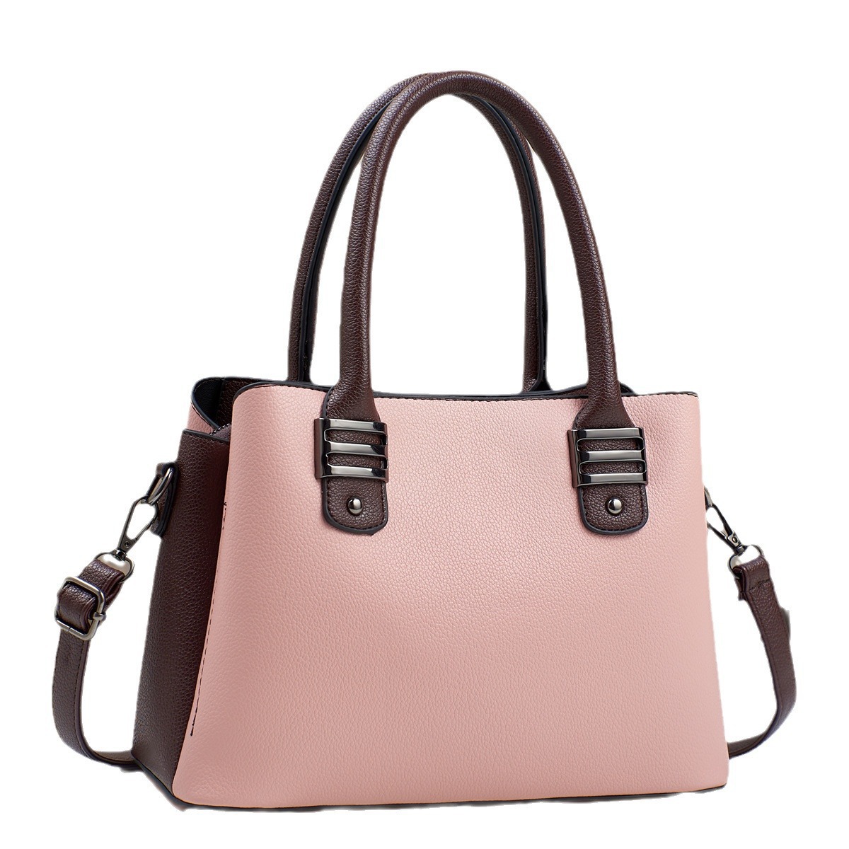 For Mother's Day, give your mom a high-quality commuting large-capacity women's bag. 2024 new style casual and elegant handbag, single-shoulder crossbody Item Picture