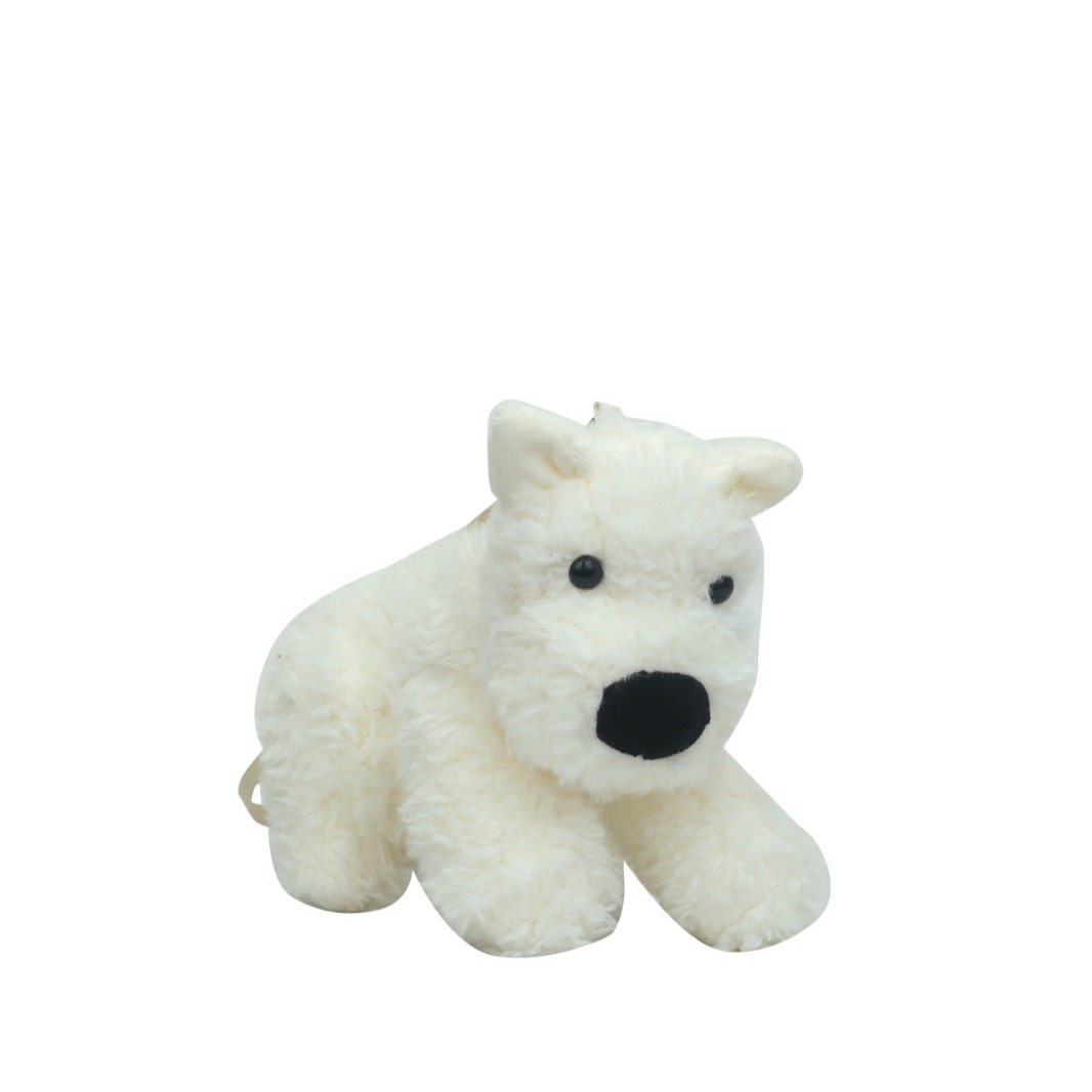 New cartoon West Highland doll bag, plush toy, crossbody bag, cute puppy bag, gift factory direct sales version Item Picture