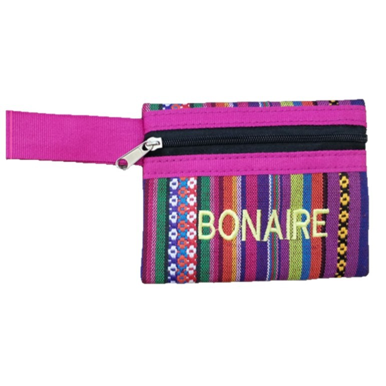 Customized ethnic-style striped floral coin purse, cross-border creative storage small wallet, casual mobile phone bag for ladies to carry Item Picture