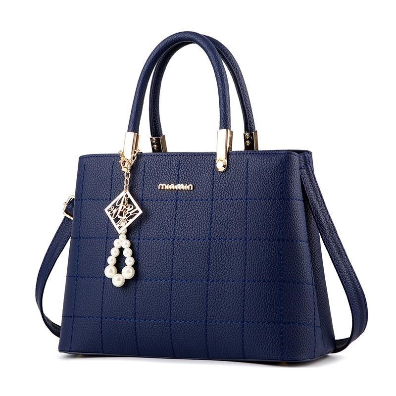 Cross-border best-selling bags 2022 New style Chao embroidery thread handbag, simple women's bag, crossbody single-shoulder bag, fashionable pu women's bag Item Picture