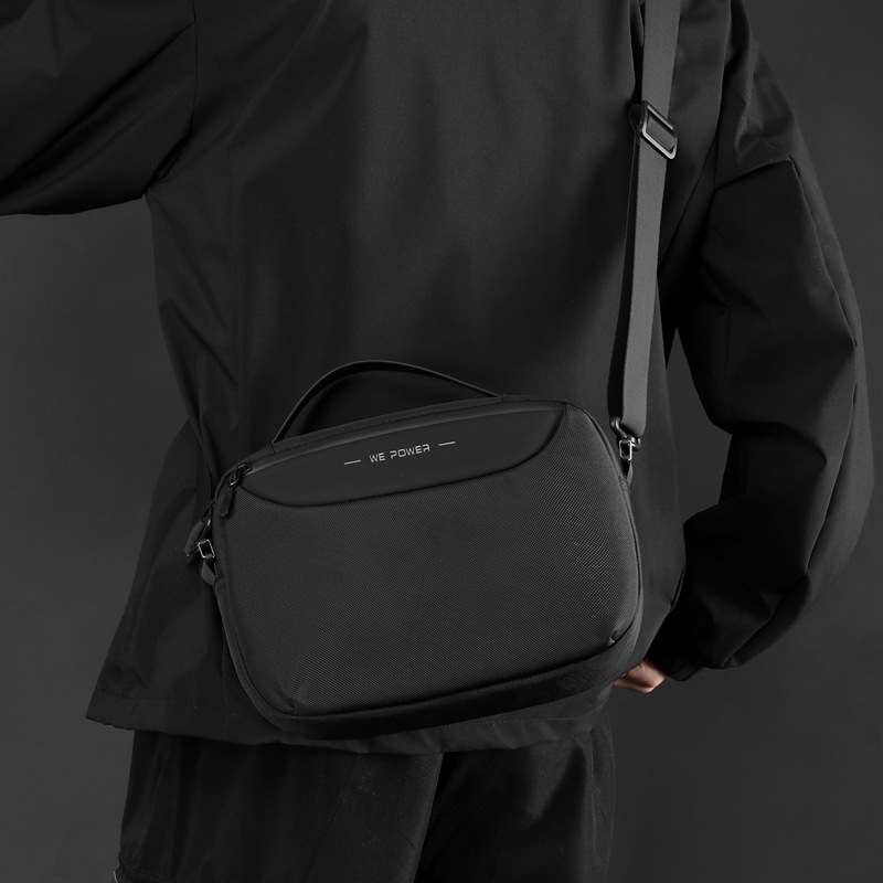 Wepower's new crossbody bag, a practical large-capacity crossbody bag for men, a trendy sports outdoor messenger bag, and a single-shoulder bag Specification drawing