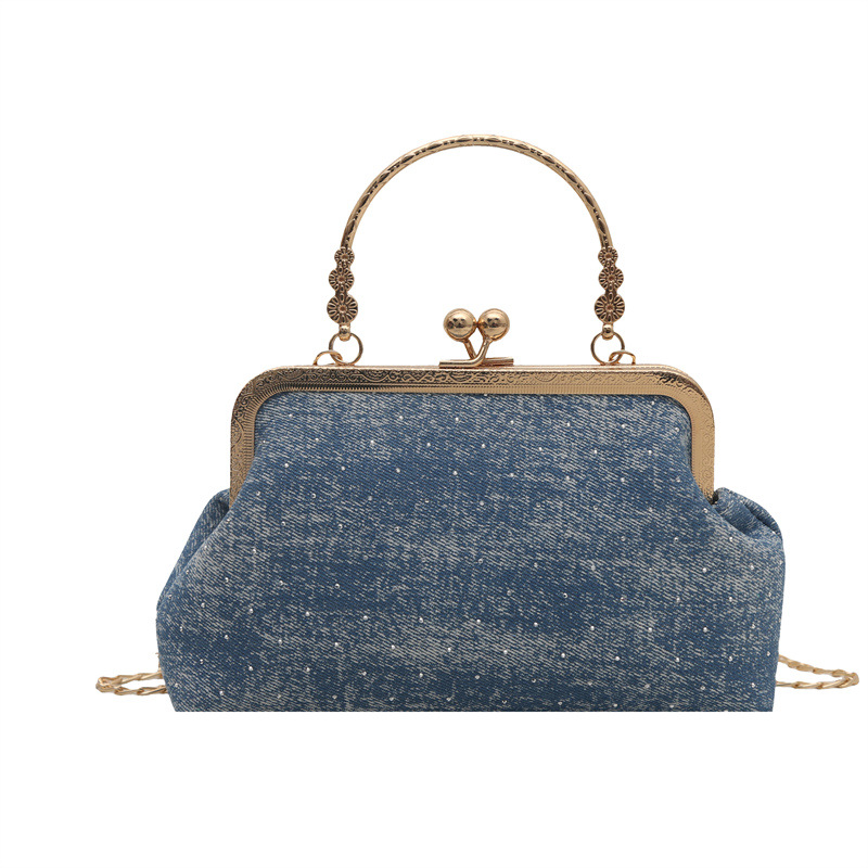 Fashionable chain bag for women 2025 Spring New style, retro and simple single-shoulder shell bag, casual crossbody bag for women Item Picture