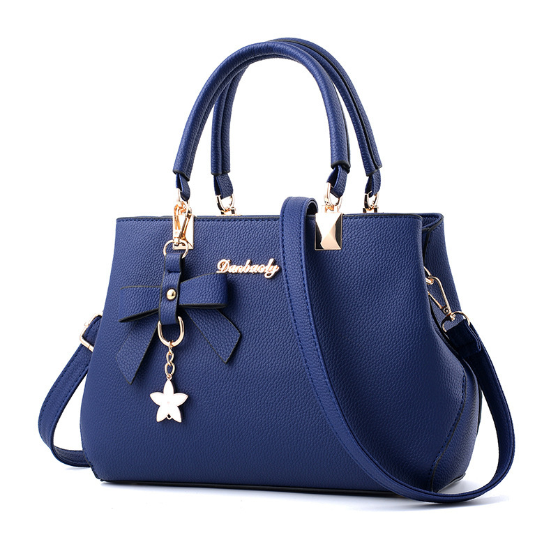 Taizhou pu leather women's bag 2024 New style Trendy bow single-shoulder crossbody bag, mom's handbag, middle-aged women's bag details Picture