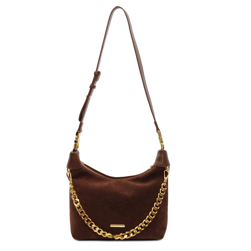 Maillard retro matte small bag for women 2024 New style, high-end and versatile crossbody bag, single-shoulder hand-held dumpling bag Item Picture