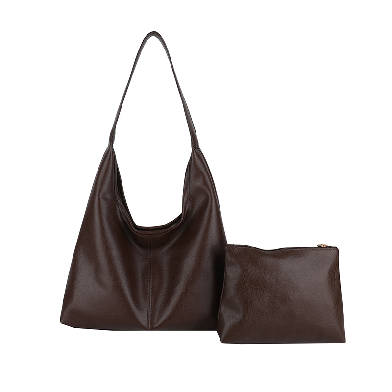 Large-capacity bag for women, retro and versatile for autumn and winter, 2024 new style fashionable single-shoulder bag for women and parents commuting tote bag Item Picture