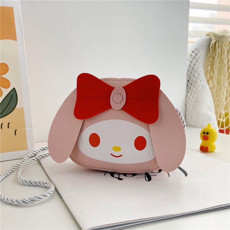 Cute cartoon plush little girl crossbody bag, fashionable and trendy, super cute and trendy. Paired with a phone bag, Japanese-style loose change bag for girls details Picture