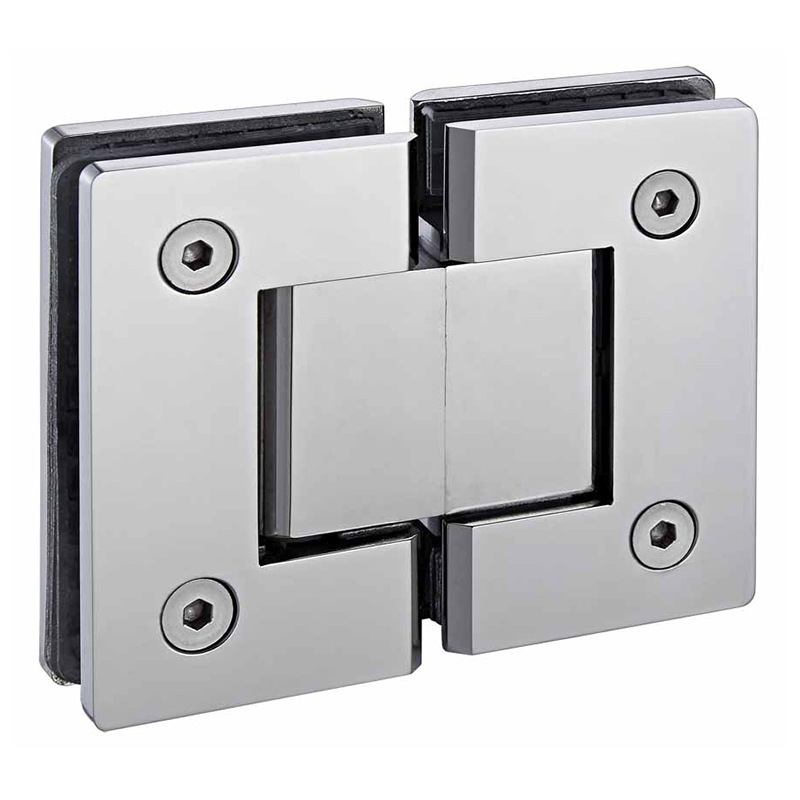 Stainless steel bathroom clamp, frameless shower room glass partition door clamp, thickened 180-degree precision cast glass door hinge Item Picture