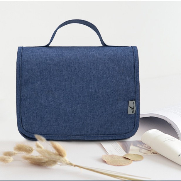Customized business gift travel hook toiletry bag, men's toiletry and cosmetics storage bag, waterproof folding portable bag Specification drawing