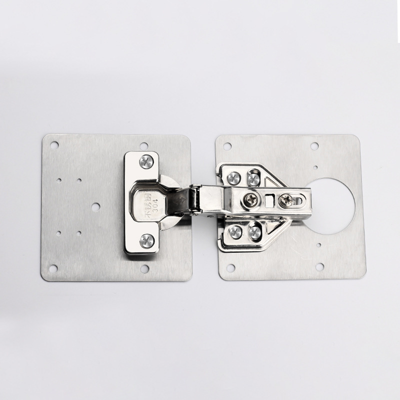 Stainless steel hinge fixed plate cabinet door hinge repair and installation tool, a magic tool for repairing damaged holes on household cabinet side panels details Picture