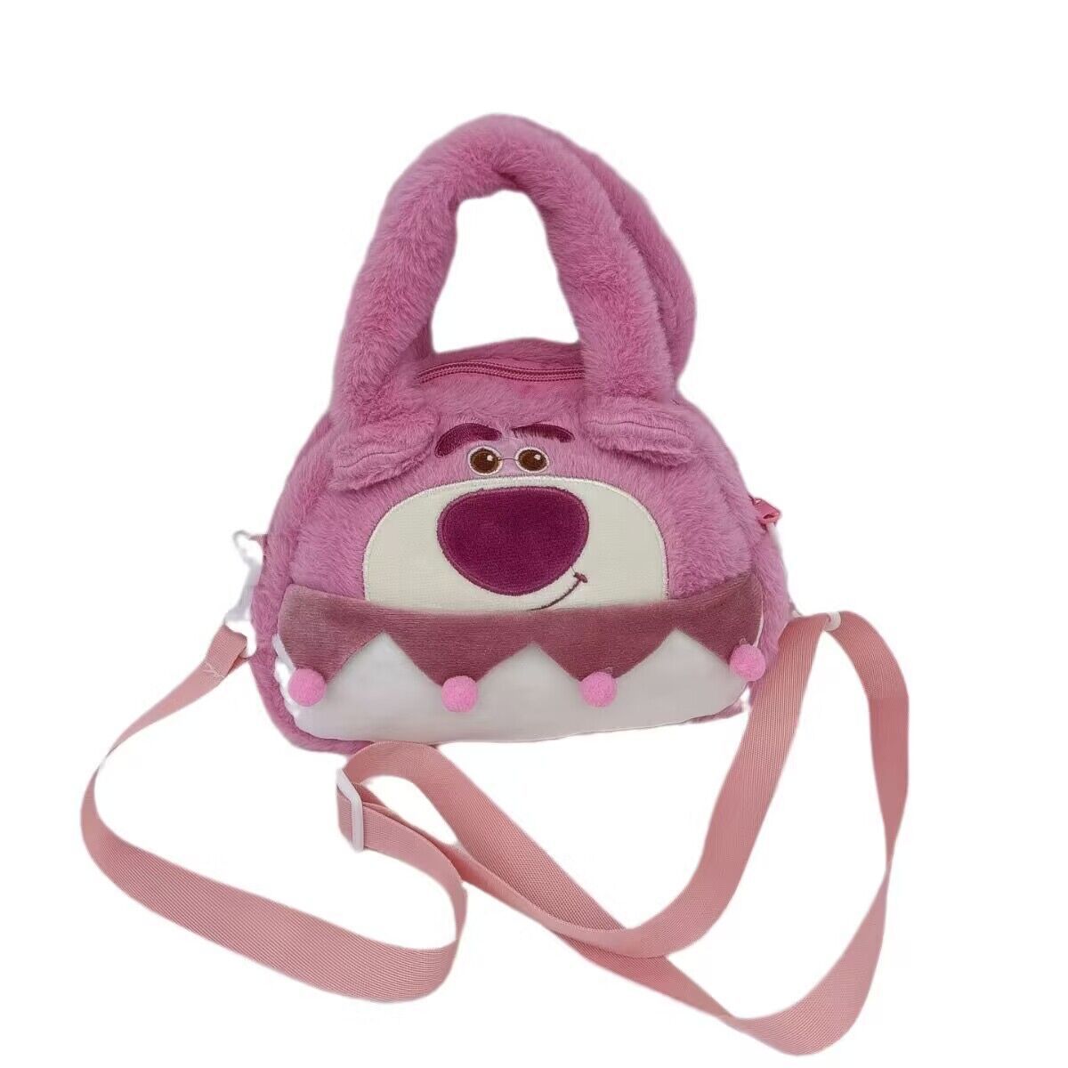 New cartoon Sanrio hand-held plush bag, cute girl single-shoulder crossbody bag, claw machine doll, factory direct sales Item Picture