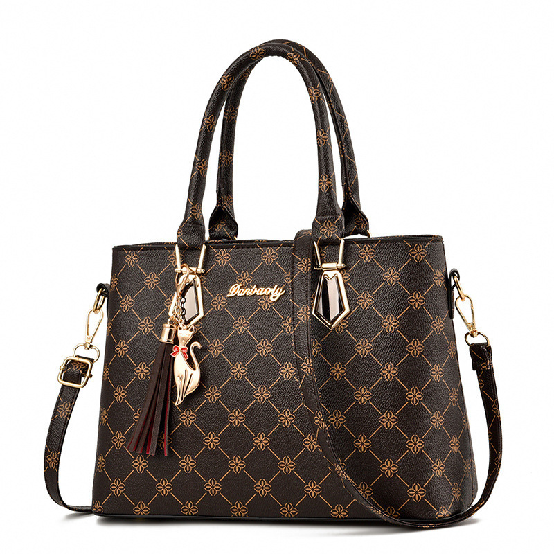 Wholesale mother-and-child bags 2022 New style trendy women's single-shoulder crossbody bag, fashionable printed women's bag, large-capacity handbag Item Picture