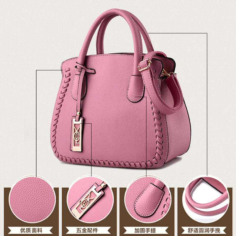 2022 Korean style trendy new Women's handbag, fashionable and versatile, casual crossbody bag, simple single-shoulder bag, hand-held women's bag Specification drawing