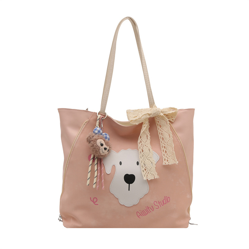 Cute and beautiful 2025 new style popular commuting fashion, cute cartoon pattern design single-shoulder crossbody bag tote bag Item Picture