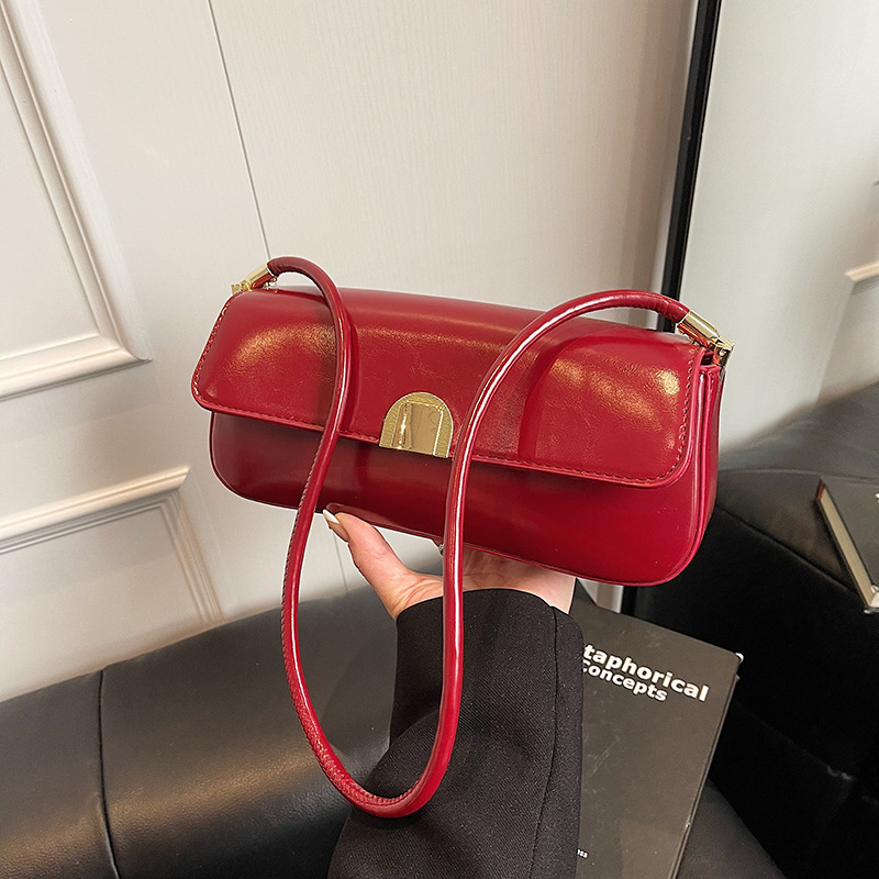 Korean niche handbag for women 2025 new trendy and fashionable commuting small square bag, simple and versatile single-shoulder crossbody bag Specification drawing