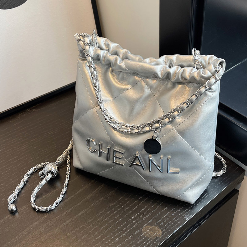 Cross-border Xiangfeng diamond-shaped chain bag for women 2025 New style, trendy and fashionable texture tote bag, large capacity bucket bag Specification drawing