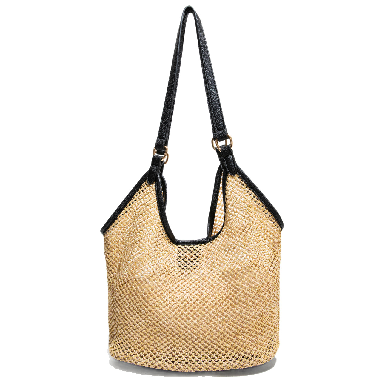 2025 New summer woven large-capacity Tote bag, women's casual and versatile single-shoulder straw woven bag, vacation beach bag Item Picture