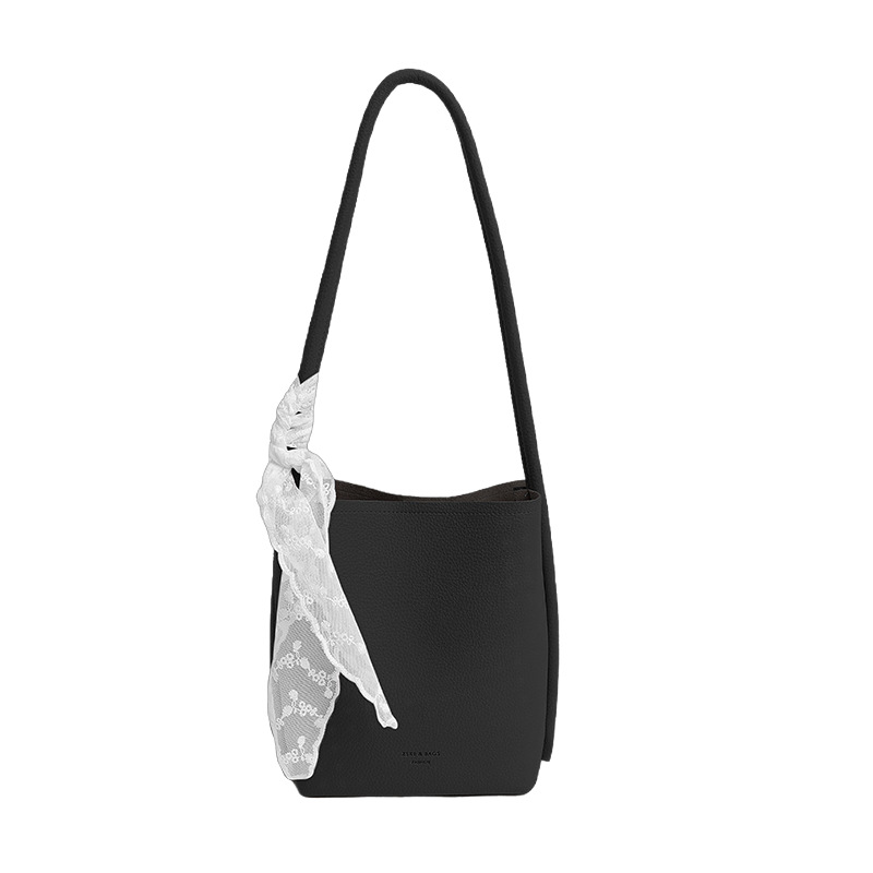 2025 New style fashionable bucket bag, chain elephant bag, versatile solid color single-shoulder bag, stylish crossbody bag, trendy underarm bag Item Picture