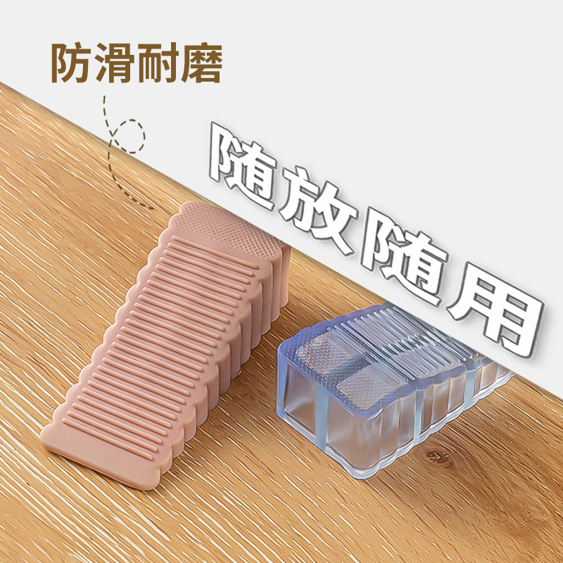 Safety door stopper, transparent anti-collision pad, door stop, top door suction, door clip, windproof fixed door stop, door plug, wedge, silicone details Picture