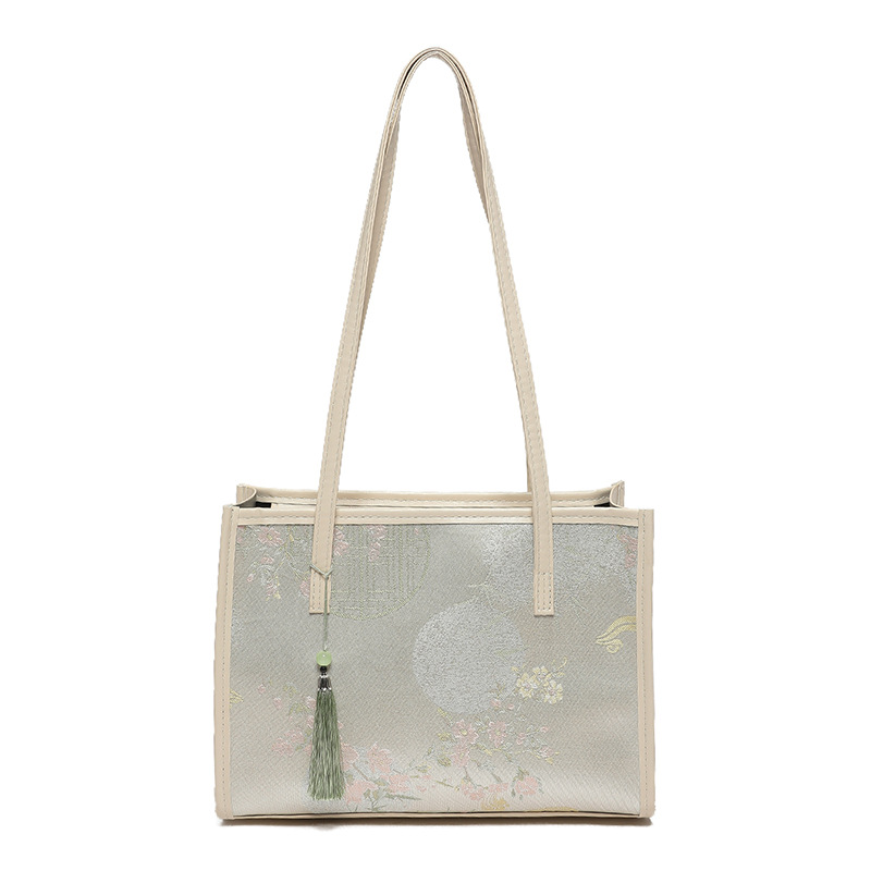 The 2024 new national trend fashion simple and popular pattern single-shoulder bag with unique and niche design tote bag for women Item Picture