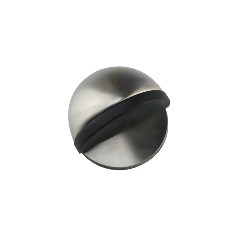 Stainless steel turtle-top rubber door stop without drilling, anti-collision door top, door stop, glass door, floor suction, bathroom door stopper Item Picture