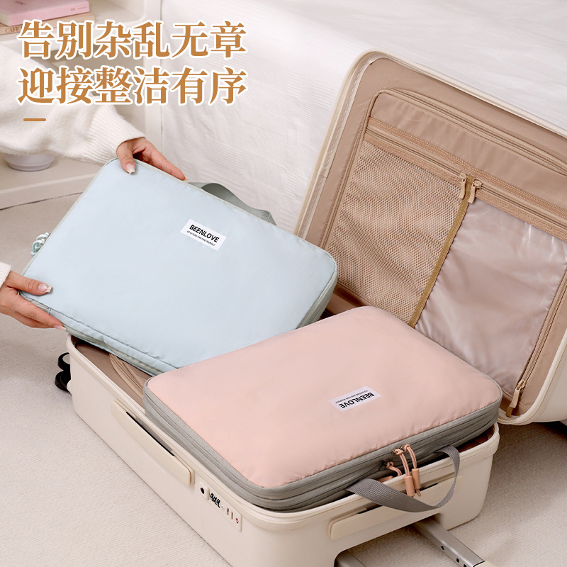 Runhui's new two-sided compression storage bag, travel clothing compression storage bag, large-capacity suitcase storage bag full figure