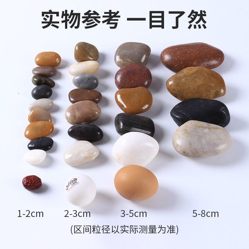 50 jin of five-color pebbles and small stones for paving roads, courtyards, balconies, fish tanks, and natural raw stones Application Scenario