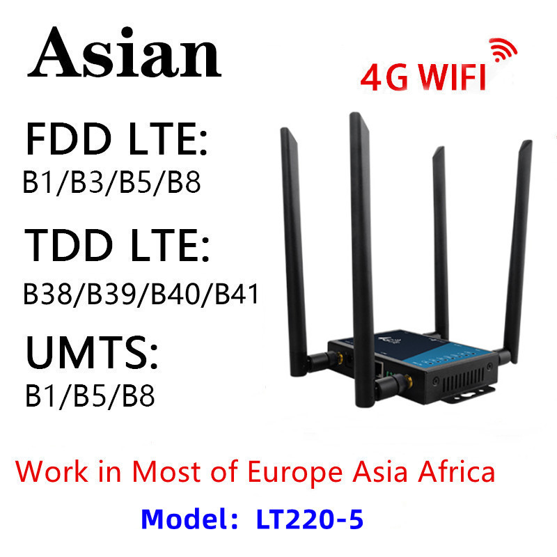 Industrial-grade 4G wireless router LTE WiFi router wifi 300Mbps with sim card details Picture