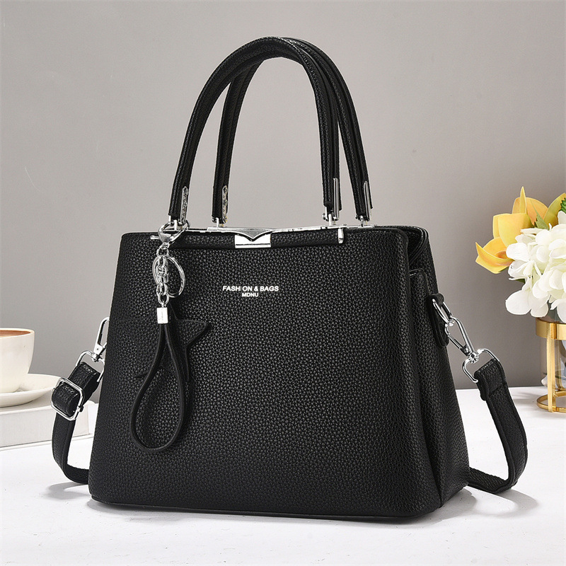 Fashionable women's bag, middle-aged mother's bag, high-end, elegant and versatile, single-shoulder crossbody bag, 2025, large-capacity handbag trend Specification drawing