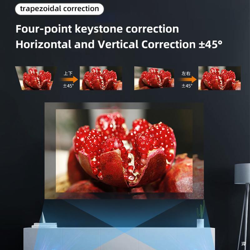 Projector, cross-border home theater, home mobile phone, wireless high-definition projector, portable handheld Android projector details Picture
