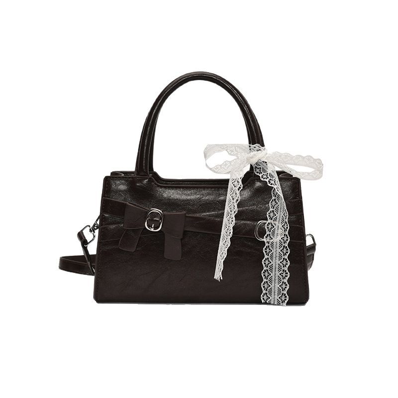 A new Korean version of a niche bag for women in 2025, featuring a stylish bow single-shoulder underarm bag and a casual, simple crossbody small square bag Item Picture