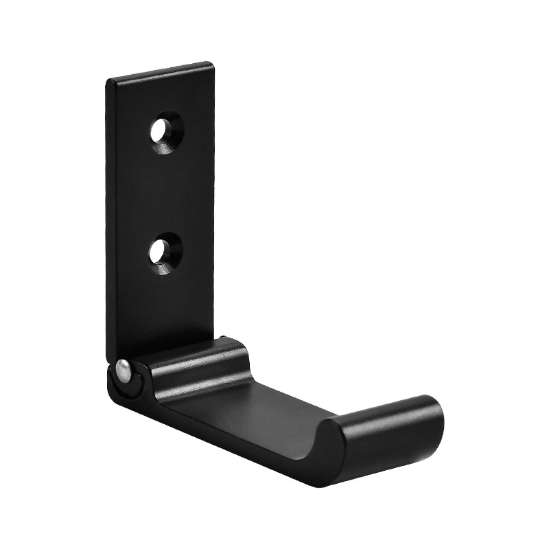 Factory-supplied aluminum alloy folding hooks, round and square head coat hooks, no need for drilling, invisible and creative folding coat hooks Item Picture