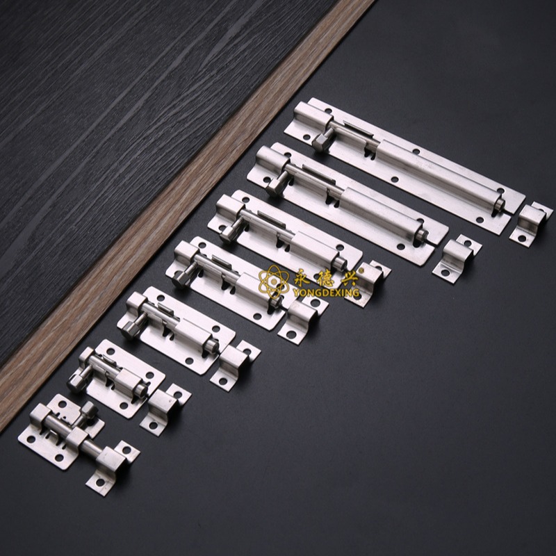 Wooden door exposed latch stainless steel thickened, 1-inch, 1.5-inch, 2-inch, 2.5-inch, 3-inch, 4-inch, 5-inch, 6-inch small square square latch Application Scenario