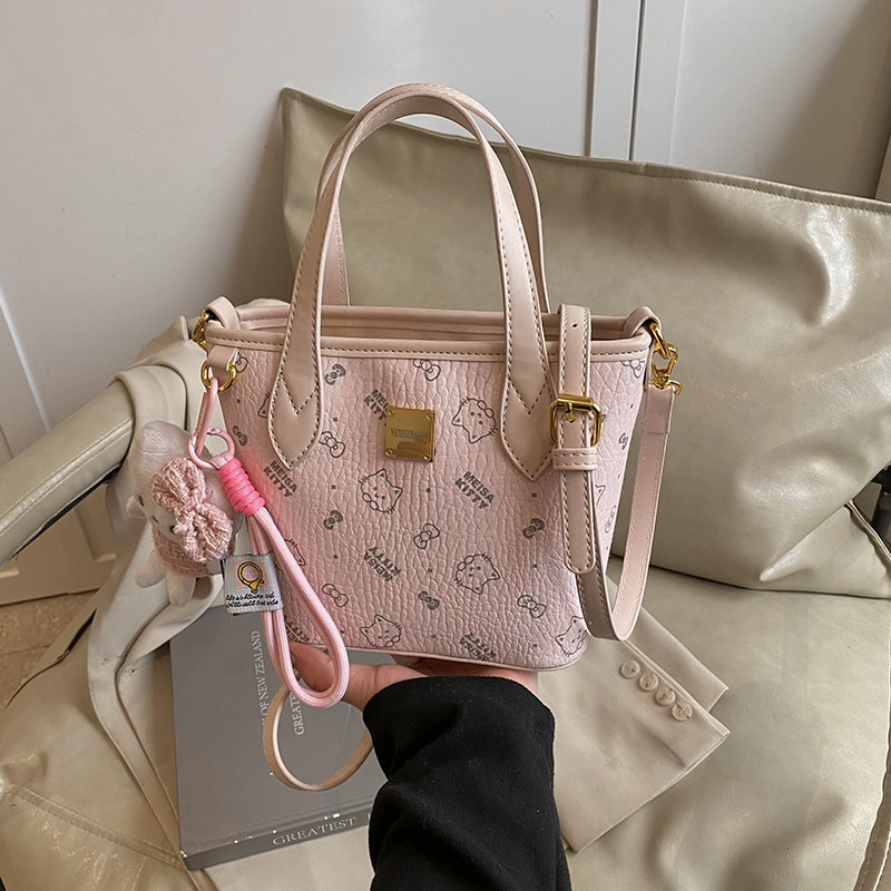 Simple and casual hand-held small bag for women, 2025 new style fashionable bucket bag for work and commuting, versatile single-shoulder crossbody bag Specification drawing