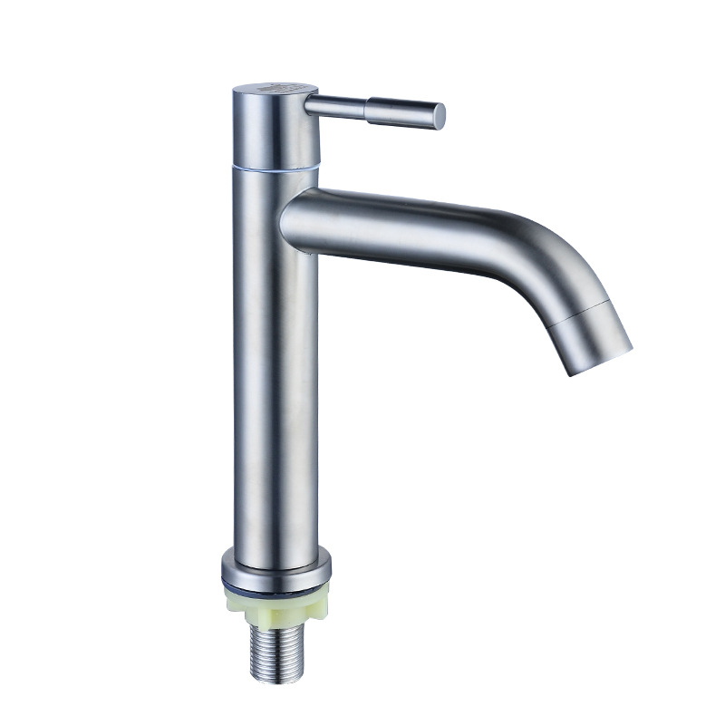 304 stainless steel single-cooling washbasin faucet, stainless steel hand-washing basin faucet, single-cooling faucet Item Picture